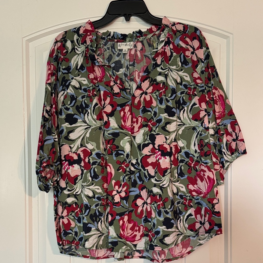 Wonderly Multicolor Floral Blouse